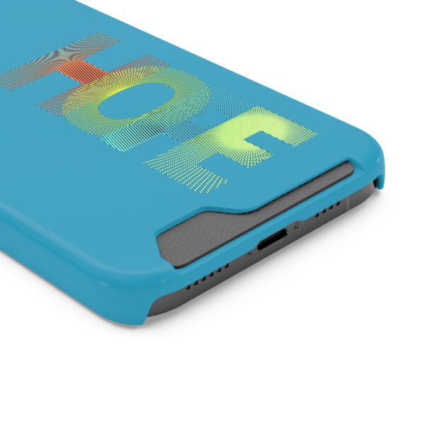 Rainbow Designs "HOPE" On Phone Case With Card Holder For iPhone and Samsung - Image 50