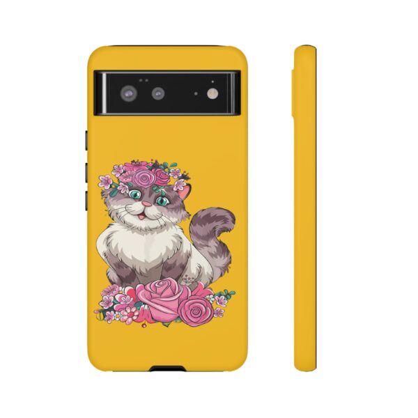 Rainbow Designs Cute Cat On Tough Cases Custom Phone Cases For iPhone Google Pixel and Samsung Series - Image 73