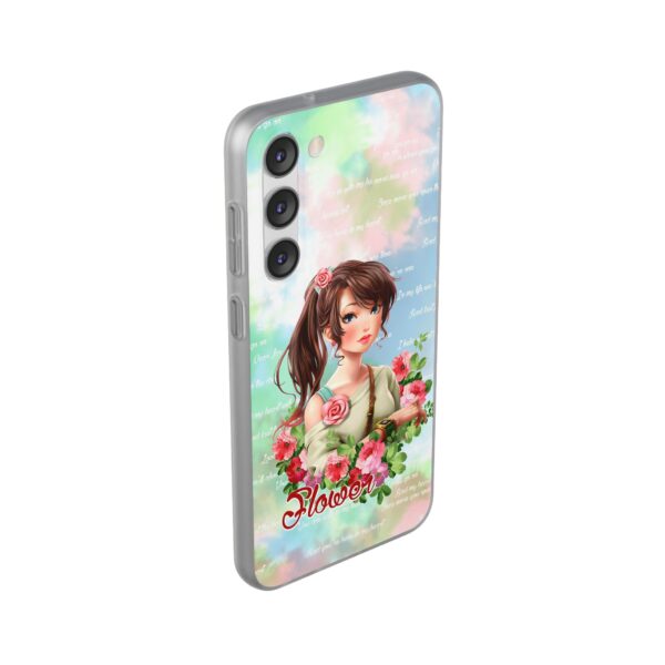 Girl With Flowers Flexi Cases for Samsung and iPhone - Image 219