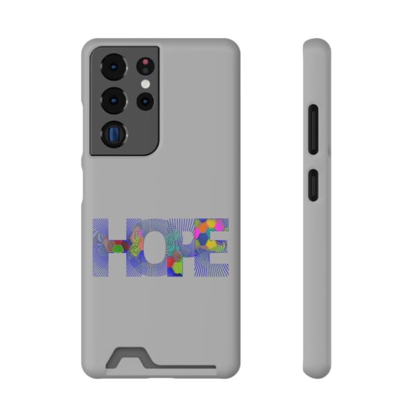 Rainbow Designs "HOPE" On Phone Case With Card Holder For iPhone and Samsung - Image 77