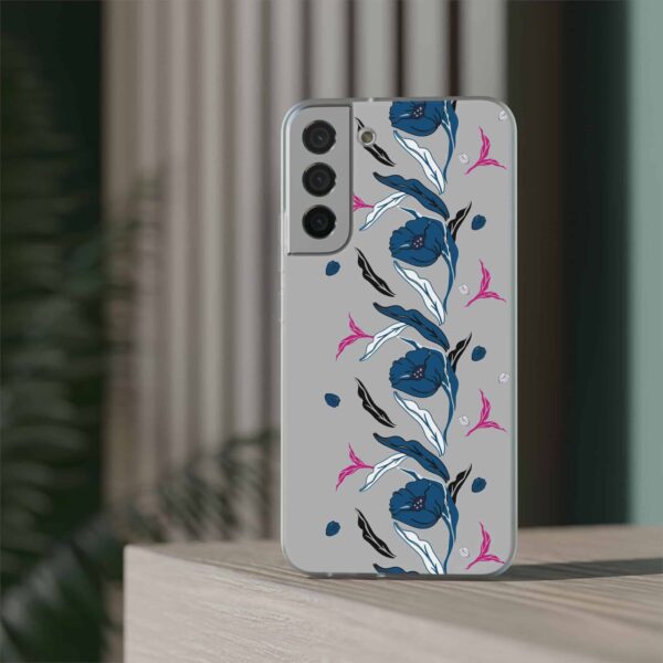 Rainbow Designs Blue Poppies On Flexi Cases Custom Phone Cases For iPhone and Samsung Series - Image 193