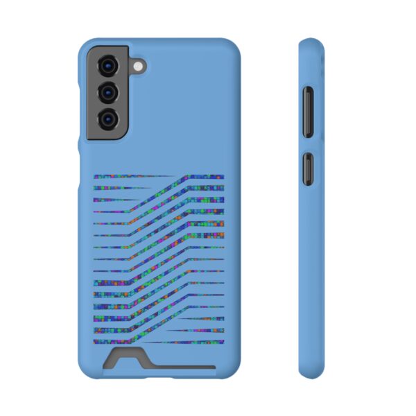 Rainbow Designs On Phone Case With Card Holder For iPhone and Samsung - Image 69