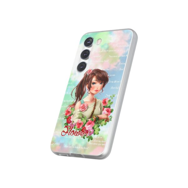 Girl With Flowers Flexi Cases for Samsung and iPhone - Image 244