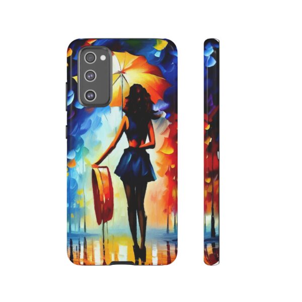 Rainbow Designs Woman With Umbrella On Tough Cases Custom Phone Case For iPhone and Samsung Series - Image 75