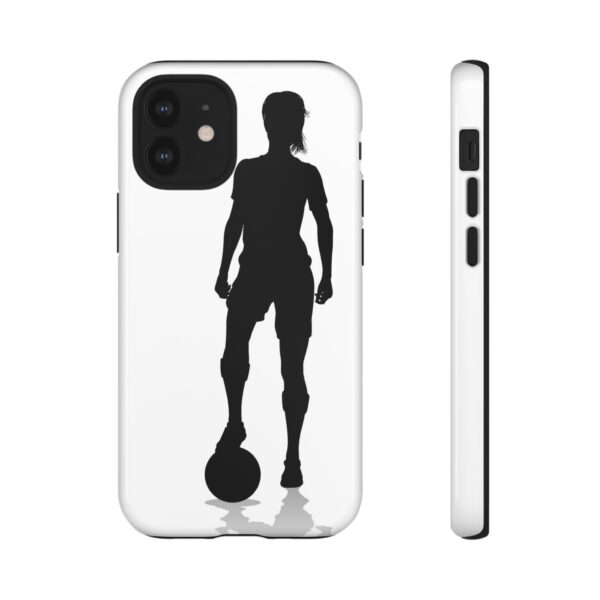 Silhouette Football Player Women Tough Cases Custom Phone Cases For iPhone Google Pixel and Samsung Series - Image 25