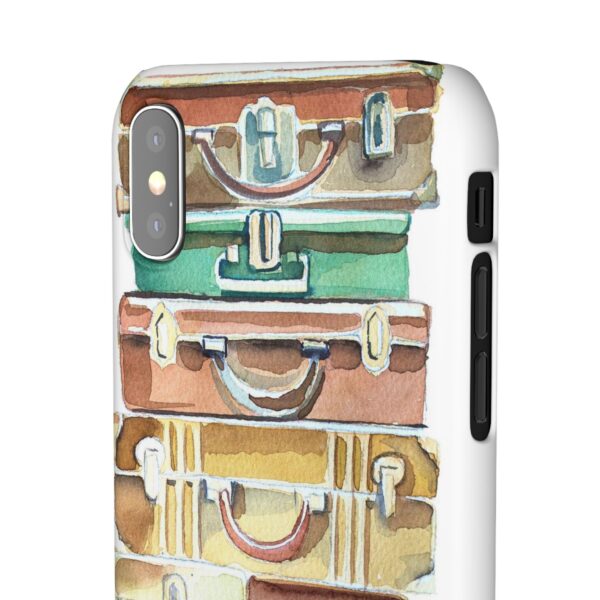 Suitcases stack Snap Cases Custom Phone Cases For Samsung Google Pixel and iPhone Lines - Image 30