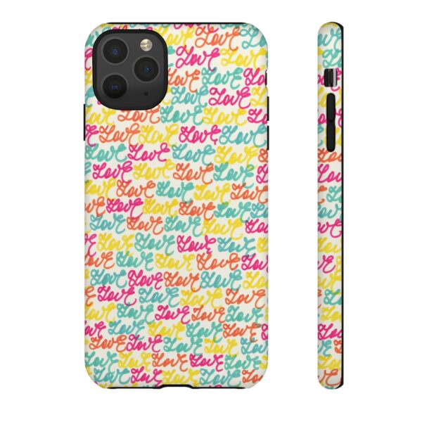 Rainbow Designs Colorful Love Letters On Tough Cases Custom Phone Cases For iPhone Google Pixel and Samsung Series - Image 24