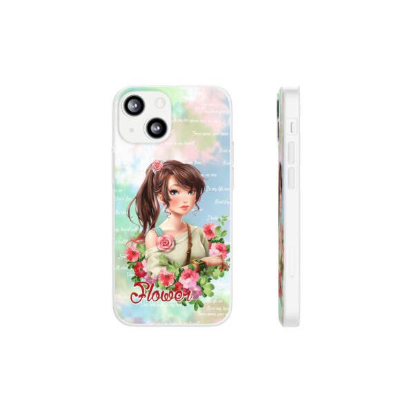 Girl With Flowers Flexi Cases for Samsung and iPhone - Image 139