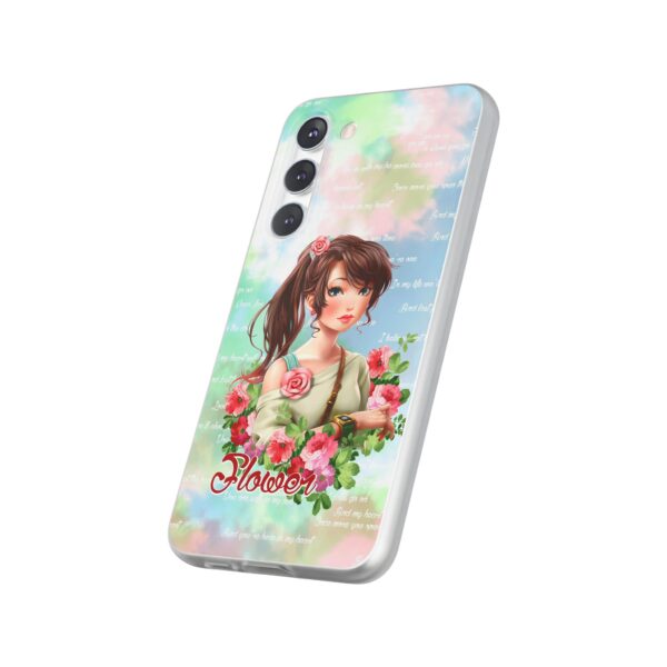 Girl With Flowers Flexi Cases for Samsung and iPhone - Image 220