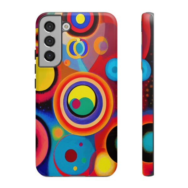 Rainbow Designs Circles in Circles On Tough Cases Custom Phone Cases For iPhone Google Pixel and Samsung Series - Image 89