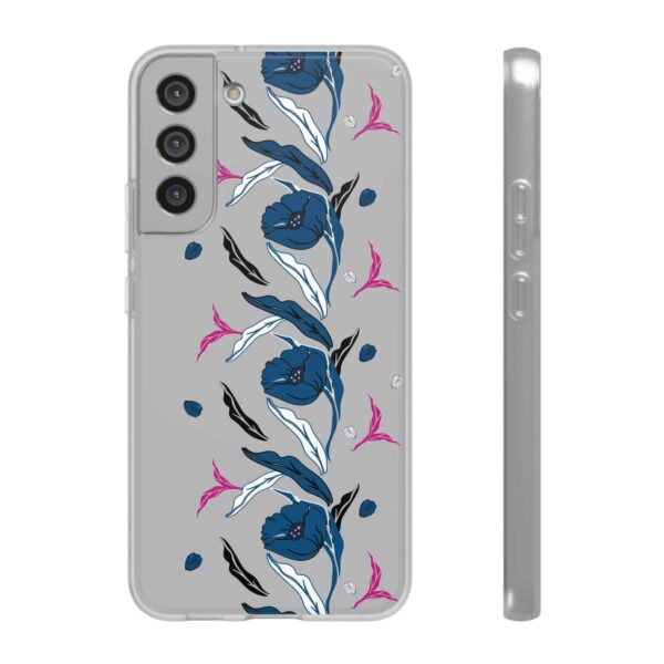 Rainbow Designs Blue Poppies On Flexi Cases Custom Phone Cases For iPhone and Samsung Series - Image 191