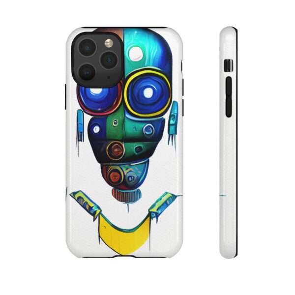 Rainbow Designs Robot On Tough Cases Custom Phone Cases For iPhone Google Pixel and Samsung Series - Image 3