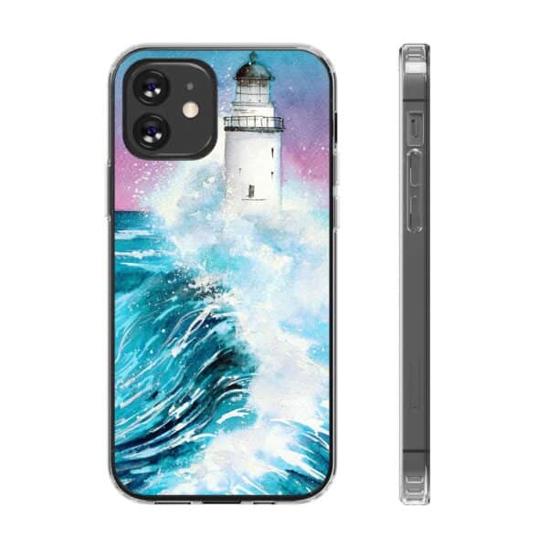 Crashing Waves Clear Case 🌊 for the enchanting iPhone 14! 📱✨ - Image 22