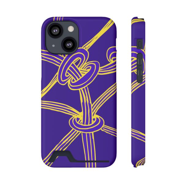 Rainbow Designs Abstract Lines On Phone Case With Card Holder Custom Phone Case For iPhone and Samsung - Image 117