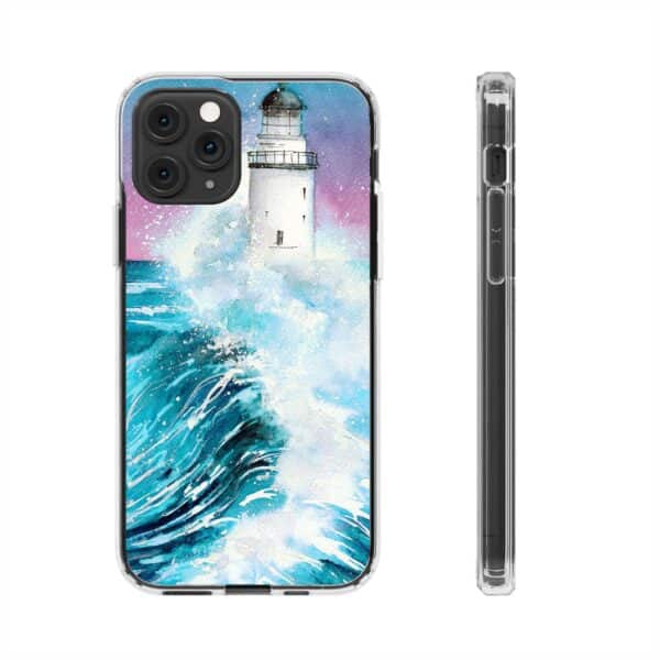 Crashing Waves Clear Case 🌊 for the enchanting iPhone 14! 📱✨ - Image 37