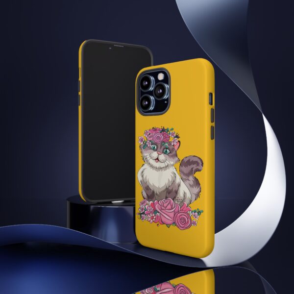 Rainbow Designs Cute Cat On Tough Cases Custom Phone Cases For iPhone Google Pixel and Samsung Series - Image 54