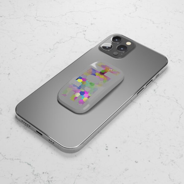 Rainbow Designs "HOPE" On Phone Click-On Grip Light Grey - Image 4