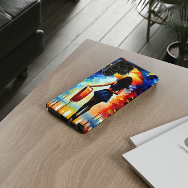 Rainbow Designs Woman With Umbrella On Tough Cases Custom Phone Case For iPhone and Samsung Series - Image 94