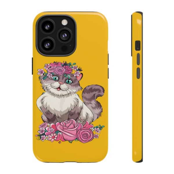 Rainbow Designs Cute Cat On Tough Cases Custom Phone Cases For iPhone Google Pixel and Samsung Series - Image 47