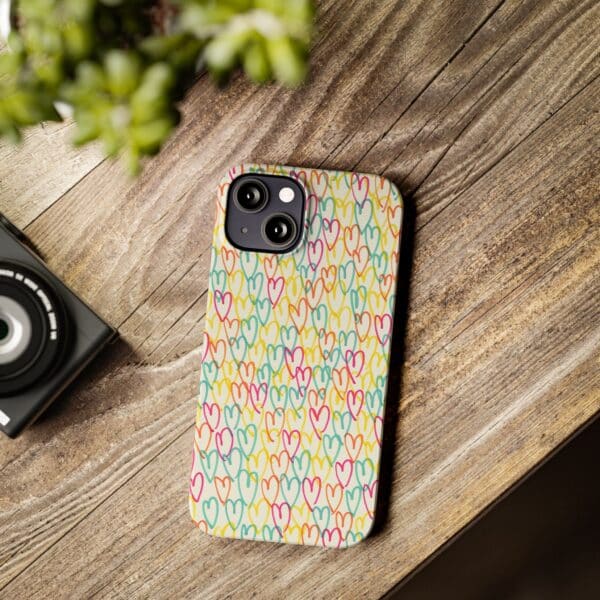 Rainbow Designs Colorful Hearts On Slim Phone Cases Case-Mate Custom Phone Cases For iPhone and Samsung Series - Image 25