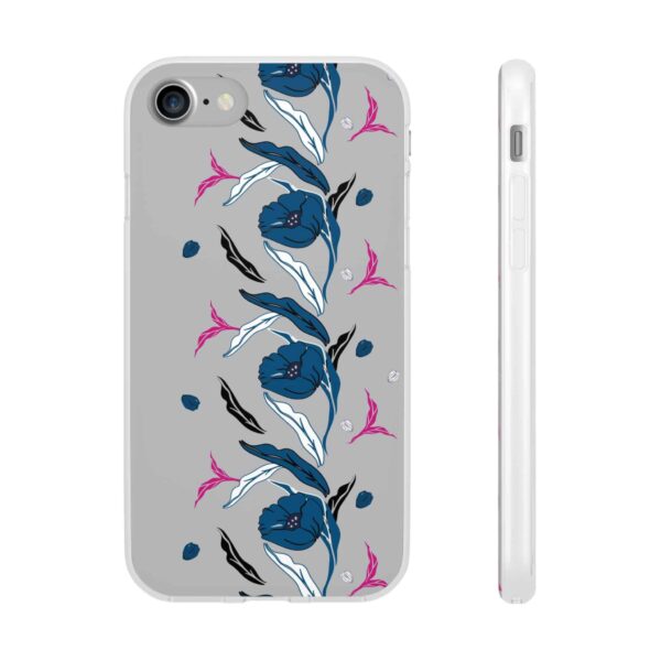 Rainbow Designs Blue Poppies On Flexi Cases Custom Phone Cases For iPhone and Samsung Series - Image 10