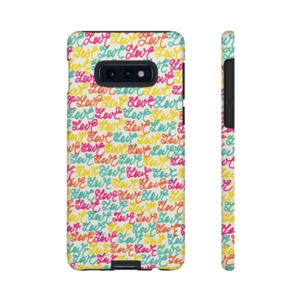 Rainbow Designs Colorful Love Letters On Tough Cases Custom Phone Cases For iPhone Google Pixel and Samsung Series - Image 14