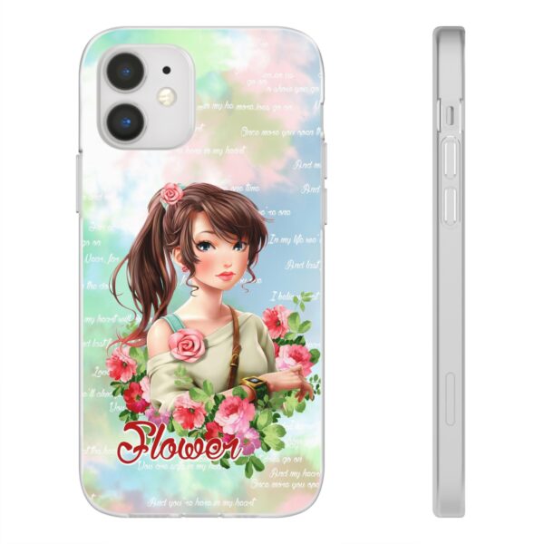 Girl With Flowers Flexi Cases for Samsung and iPhone - Image 46