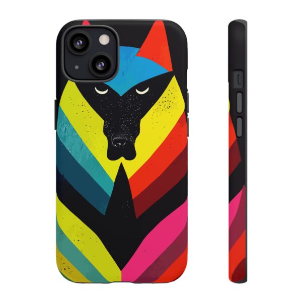 Rainbow Designs Wolf Head On Tough Cases Custom Phone Cases For iPhone Google Pixel and Samsung Series. - Image 41