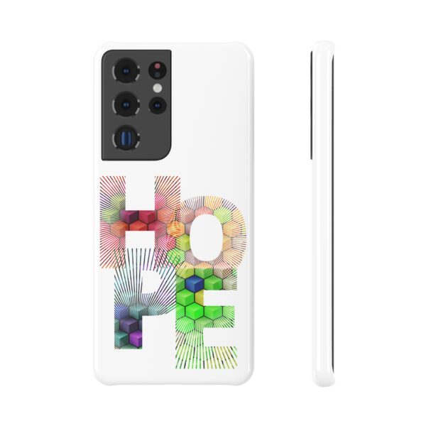 Rainbow Design "HOPE" On Slim Snap Case For Samsung - Image 5