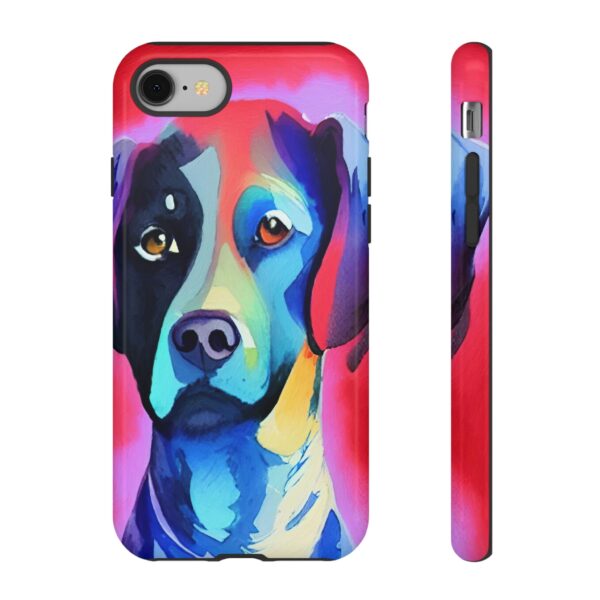 Rainbow Designs Dog Portrait On Tough Cases Custom Phone Cases For iPhone Google Pixel and Samsung Series