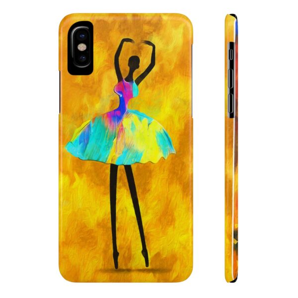 Rainbow Designs African Girl Ballerina On Slim Phone Cases Case-Mate Custom Phone Cases For iPhone and Samsung Series - Image 3