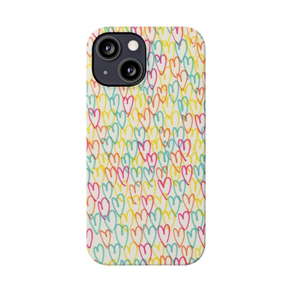 Rainbow Designs Colorful Hearts On Slim Phone Cases Case-Mate Custom Phone Cases For iPhone and Samsung Series - Image 27