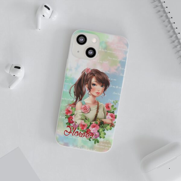 Girl With Flowers Flexi Cases for Samsung and iPhone - Image 132