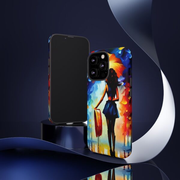 Rainbow Designs Woman With Umbrella On Tough Cases Custom Phone Case For iPhone and Samsung Series - Image 50