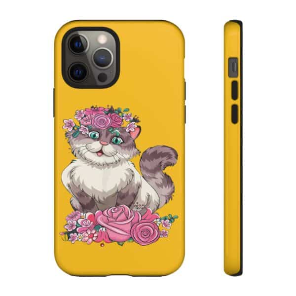 Rainbow Designs Cute Cat On Tough Cases Custom Phone Cases For iPhone Google Pixel and Samsung Series - Image 35