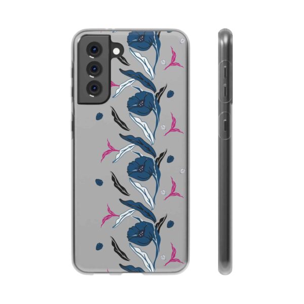 Rainbow Designs Blue Poppies On Flexi Cases Custom Phone Cases For iPhone and Samsung Series - Image 168