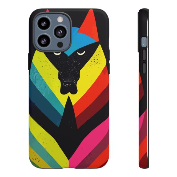 Rainbow Designs Wolf Head On Tough Cases Custom Phone Cases For iPhone Google Pixel and Samsung Series. - Image 53