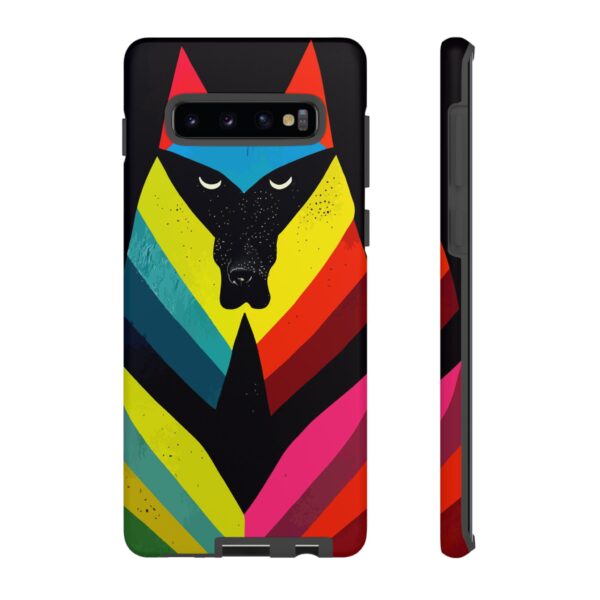 Rainbow Designs Wolf Head On Tough Cases Custom Phone Cases For iPhone Google Pixel and Samsung Series. - Image 17