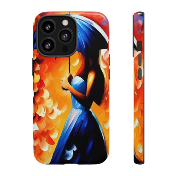 Rainbow Designs Woman With Umbrella On Tough Cases Custom Phone Case For iPhone and Samsung Series - Image 47