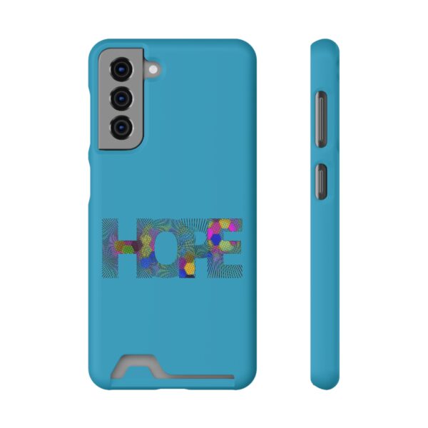 Rainbow Designs "HOPE" On Phone Case With Card Holder For iPhone and Samsung - Image 141