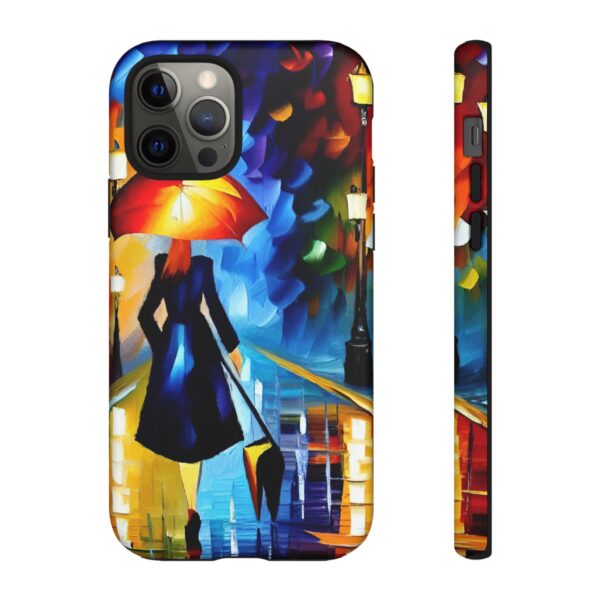 Rainbow Designs Woman With Umbrella On Tough Cases Custom Phone Case For iPhone and Samsung Series - Image 36