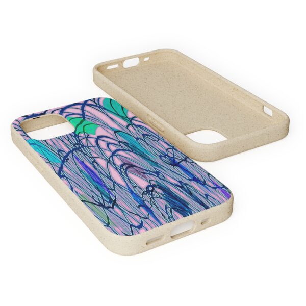 Curved Striped Pattern Biodegradable Cases For IPhone & Samsung  🌿 - Image 20