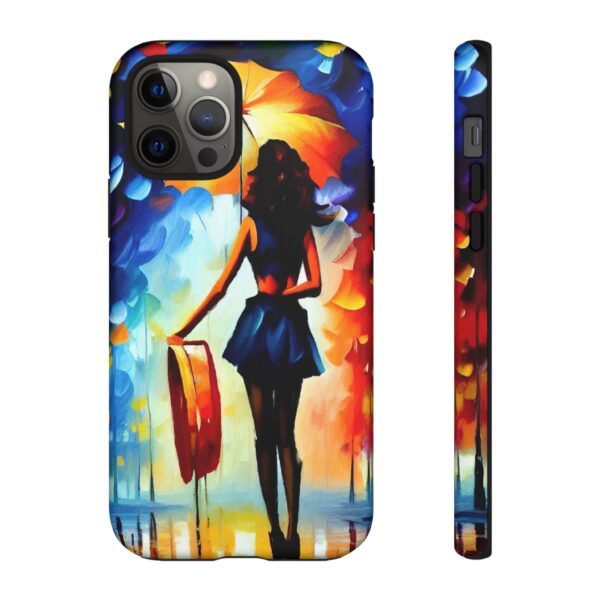 Rainbow Designs Woman With Umbrella On Tough Cases Custom Phone Case For iPhone and Samsung Series - Image 36