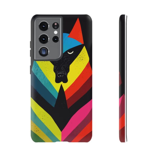 Rainbow Designs Wolf Head On Tough Cases Custom Phone Cases For iPhone Google Pixel and Samsung Series. - Image 65