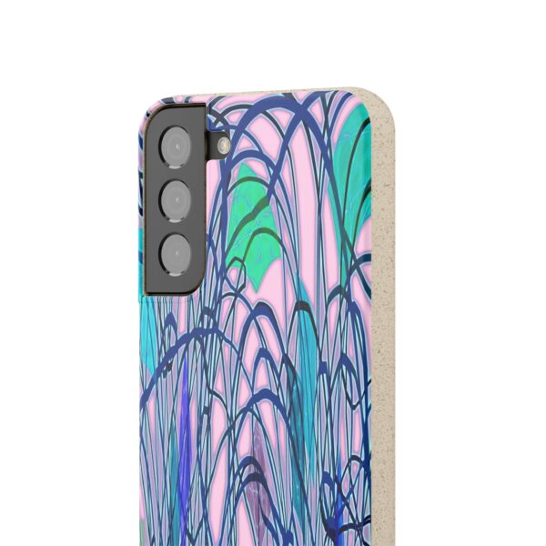 Curved Striped Pattern Biodegradable Cases For IPhone & Samsung  🌿 - Image 155