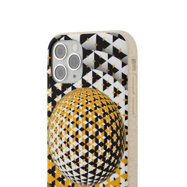 Yellow Gold Sphere Biodegradable Cases For iPhone and Samsung - Image 3