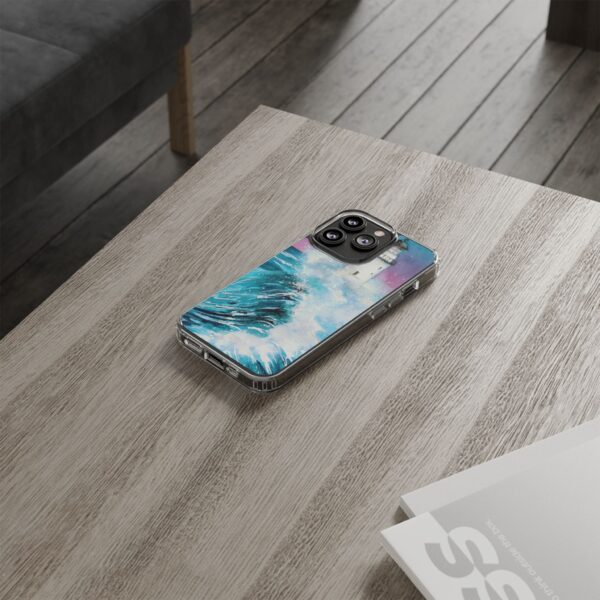 Crashing Waves Clear Case 🌊 for the enchanting iPhone 14! 📱✨ - Image 8