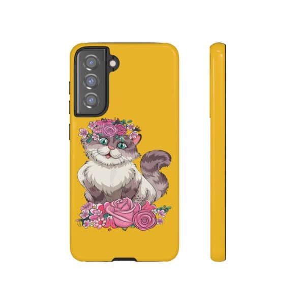 Rainbow Designs Cute Cat On Tough Cases Custom Phone Cases For iPhone Google Pixel and Samsung Series - Image 79