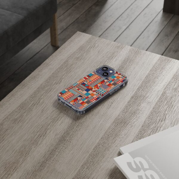 Patchwork Pattern Clear Cases For iPhone and Samsung - Image 5