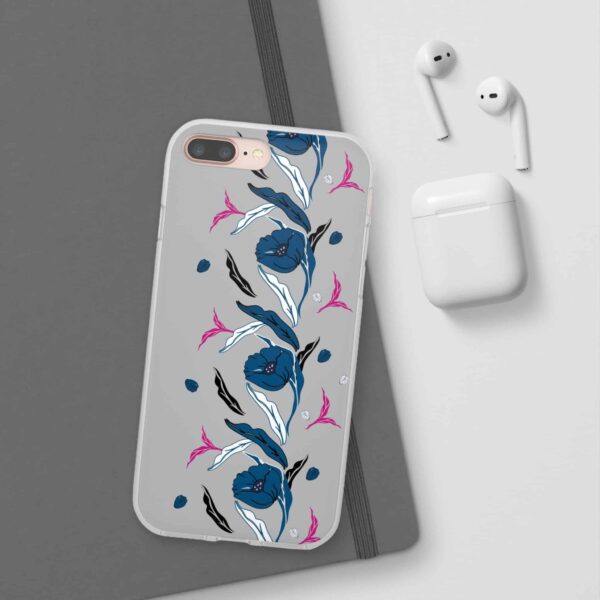 Rainbow Designs Blue Poppies On Flexi Cases Custom Phone Cases For iPhone and Samsung Series - Image 93